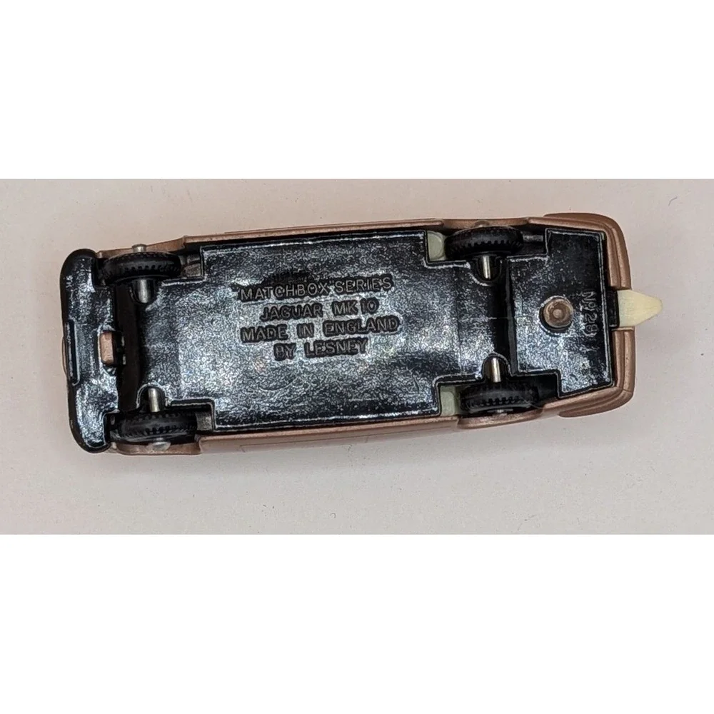 Matchbox Lesney No 28 Mark Ten Jaguar Metallic Brown Diecast Car Original Box